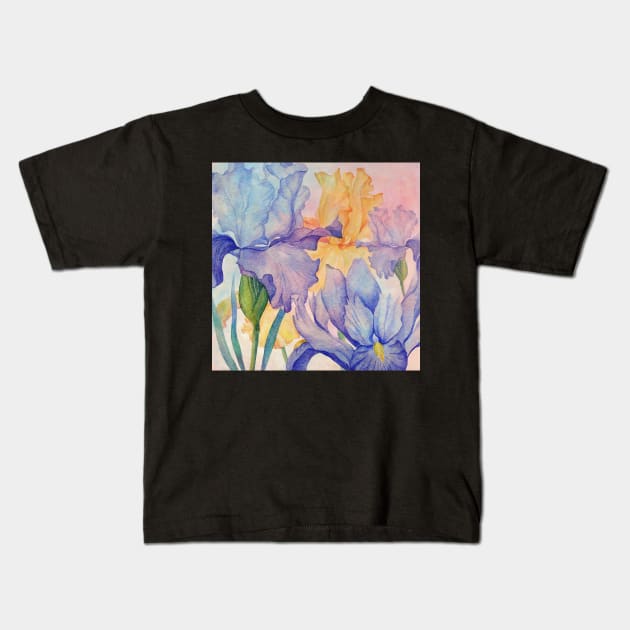 Angel Iris Delight Kids T-Shirt by Amanda Jane